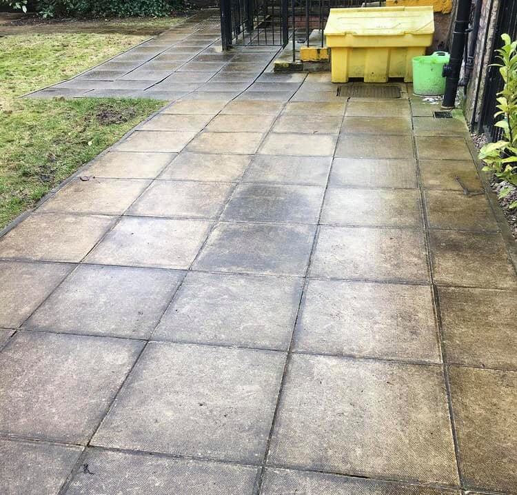 patio cleaning before